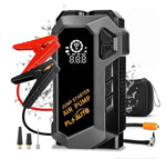 Outil d'urgence 4 en 1 (Démarrez, Gonflez, Chargez, Eclairez Partout) fini le stress des pannes !